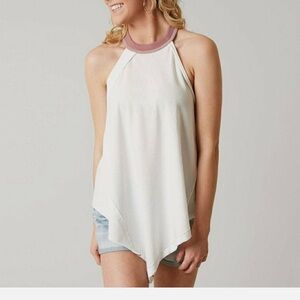 We The Free Twin Peaks Ivory Tank top